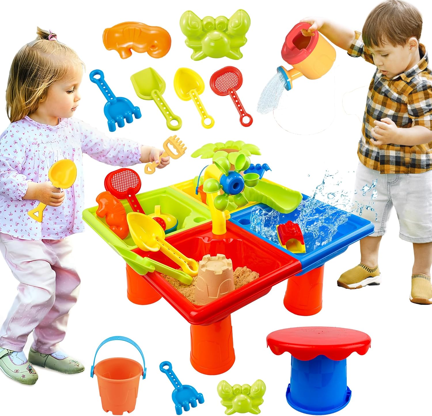 Kids Outdoor Pool - 유아를위한 25 Pcs 여름 물 테이블