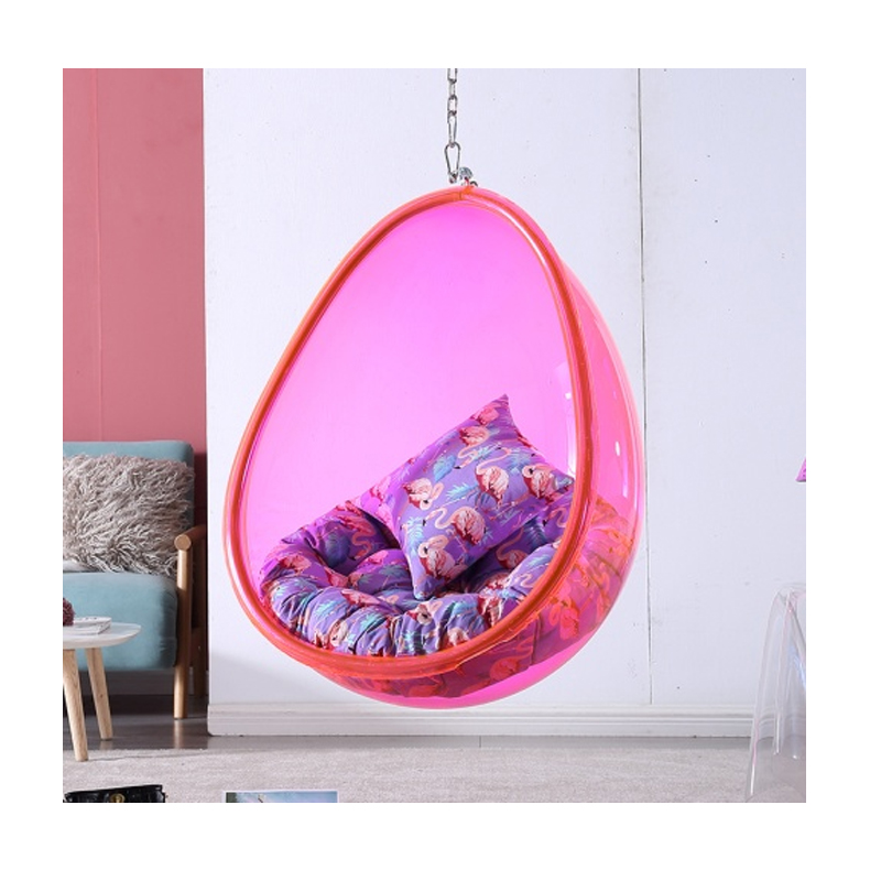 Kids Outdoor Chair Plastic - 현대적인 어린이용 에그 체어, 재미있는 핑크색