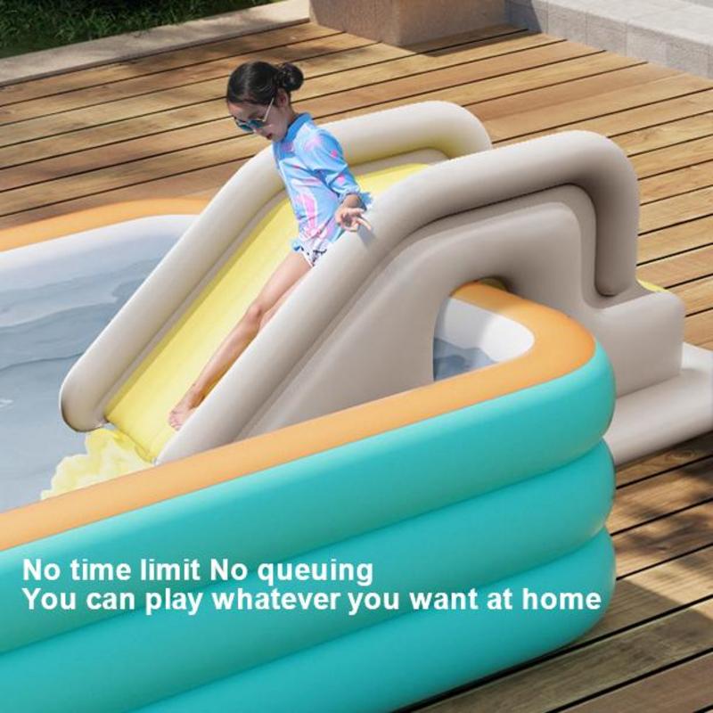 Kids Outdoor Pool - 팽창식 워터 슬라이드 어린이 수영 물놀이