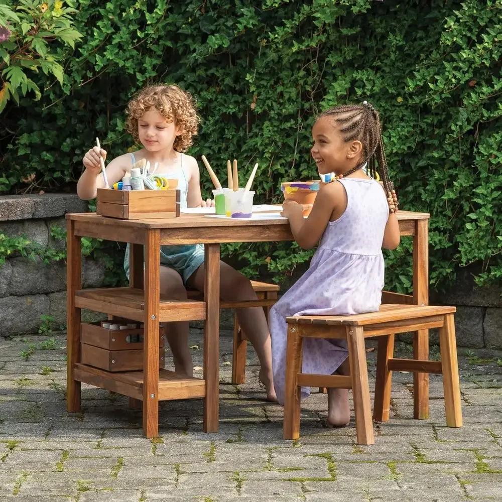 Kids Outdoor Bench - 어린이 야외용 상자형 테이블 및 벤치