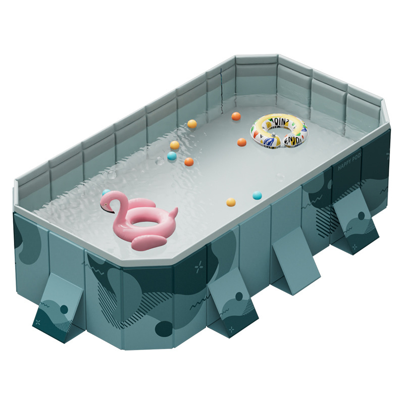 Kids Outdoor Pool - 대형 접이식 무공기 주입식 어린이 수영장,