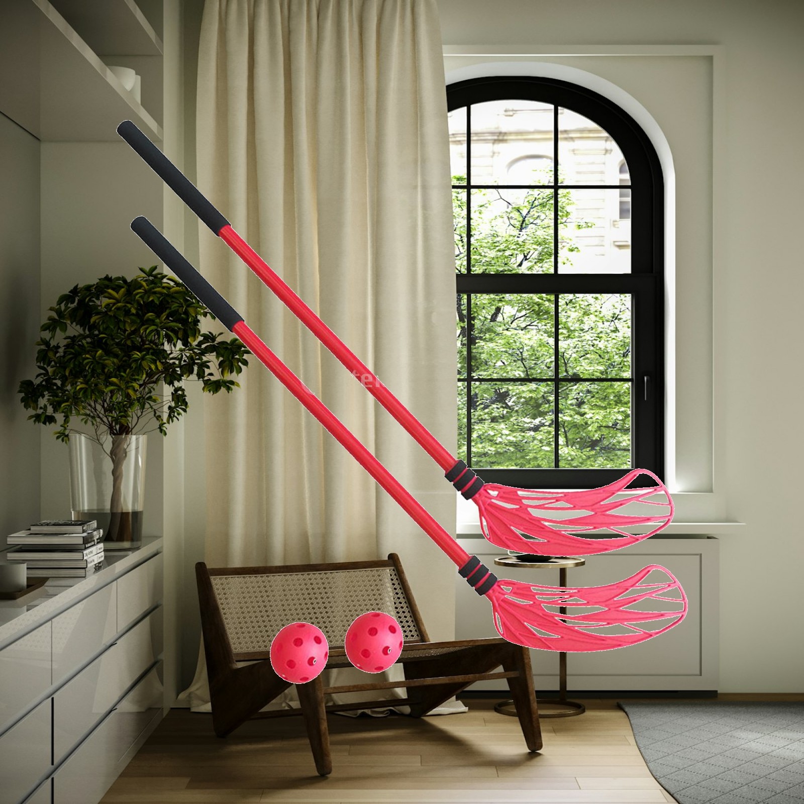 Kids Outdoor Hockey Sticks - 어린이 플로어 하키 훈련 세트 플라스틱