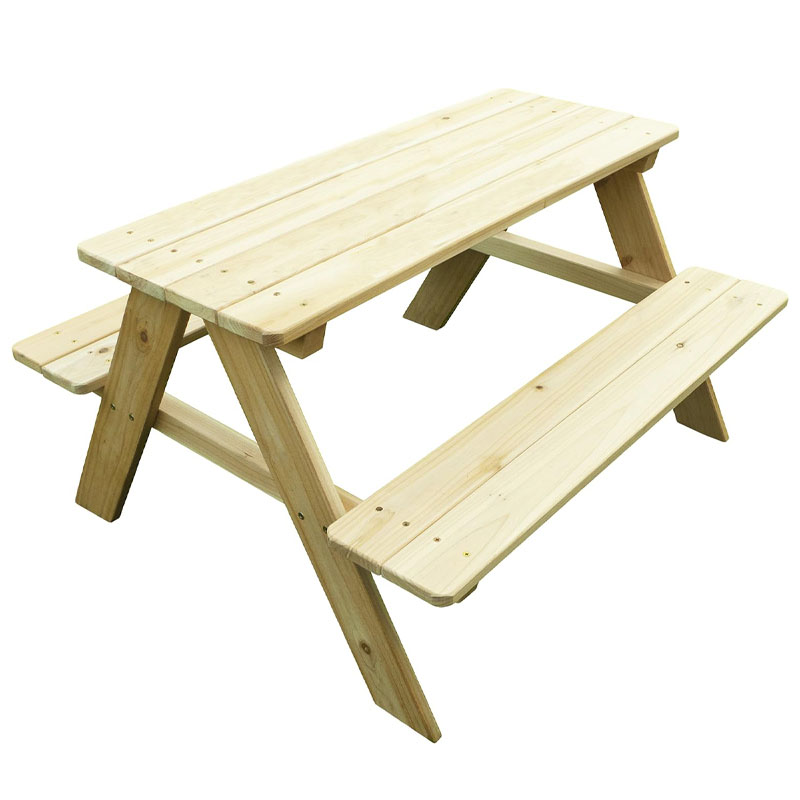 Kids Outdoor Bench - 야외용 나무 어린이 피크닉 테이블 벤치