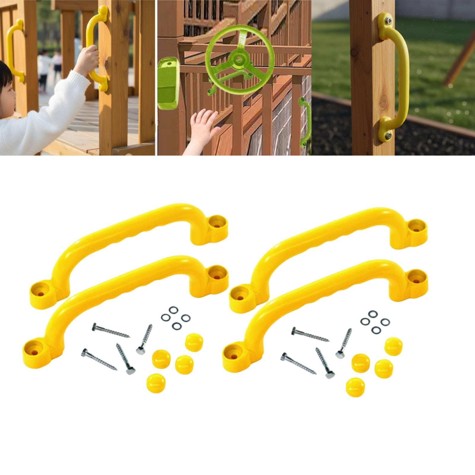 Kids Outdoor Treehouse - 야외 등반 프레임 손잡이 부드러운 안전