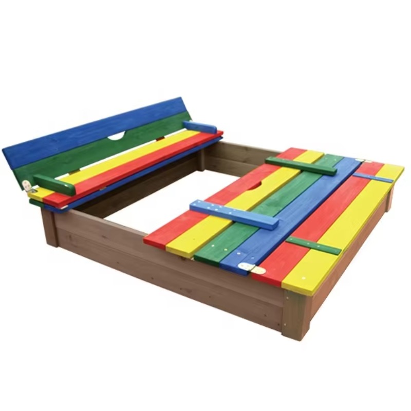 Kids Outdoor Bench - 어린이용 야외 정원 나무 모래밭 접이식