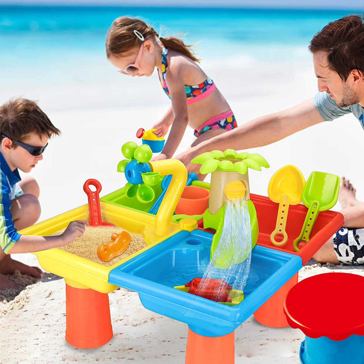 해변 테이블 모래 놀이 장난감, 어린이 야외 게임, 아 - Kids Outdoor Pool 리뷰 및 가격