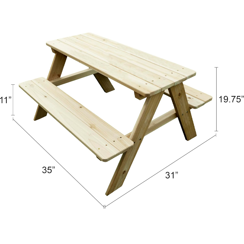 야외용 나무 어린이 피크닉 테이블 벤치 - 정원 놀이  - Kids Outdoor Bench 리뷰 및 가격