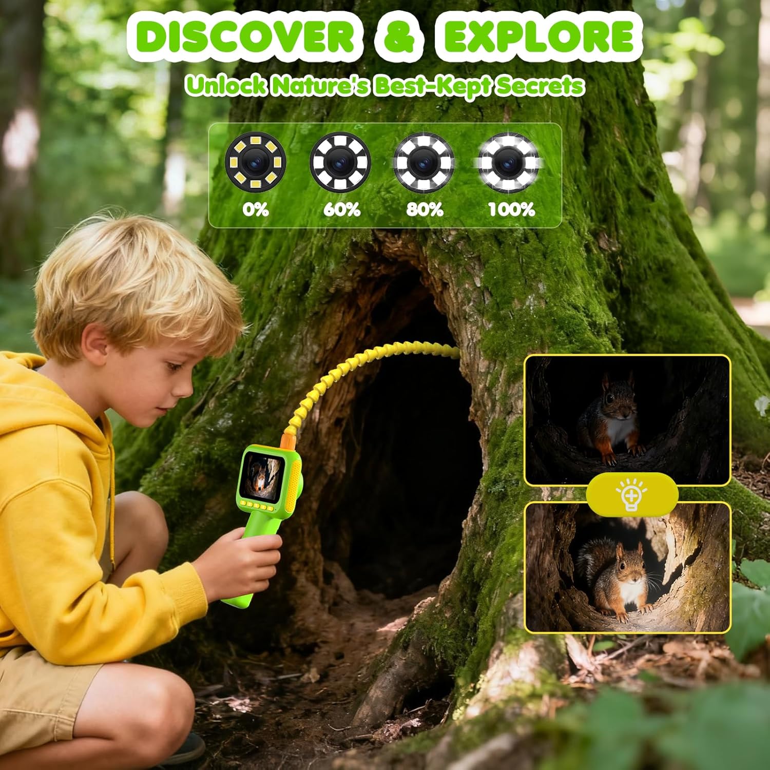 어린이용 내시경, 조명이 있는 내시경 카메라 장난감,  - Kids Outdoor Education 리뷰 및 가격