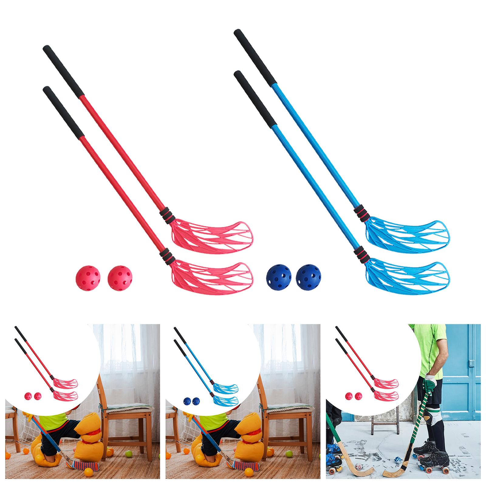 2개 세트 플로어 하키 스틱 세트 유아용 인터랙티브 게 - Kids Outdoor Hockey Sticks 리뷰 및 가격